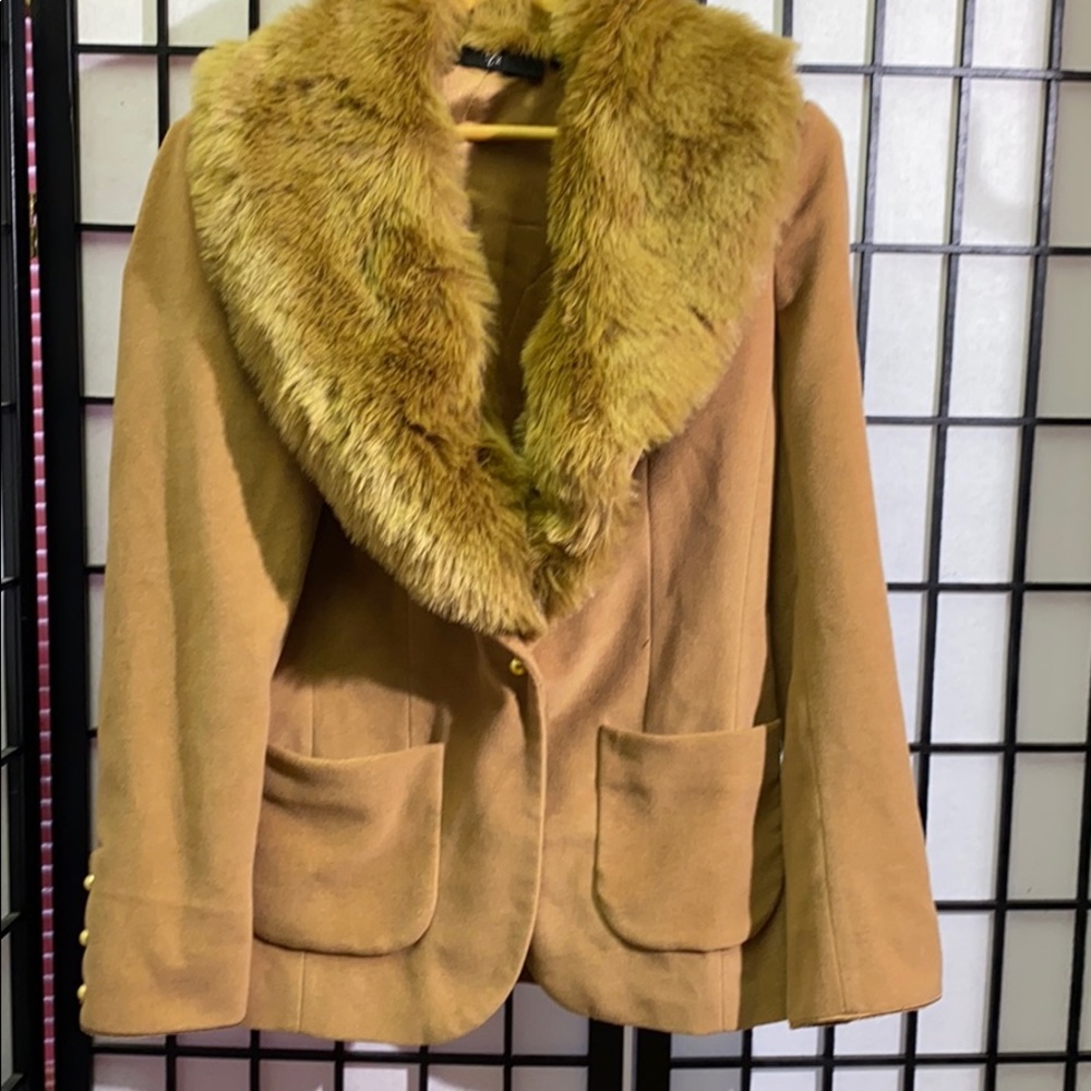 RLZ Faux Fur Trimmed Jacket Size 8
